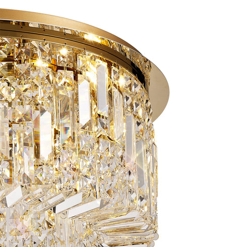 Zula Round Flush Chandelier 8 Light